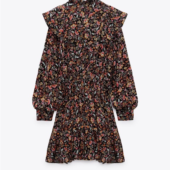 Zara floral ruffled dress - Picture 7 of 10